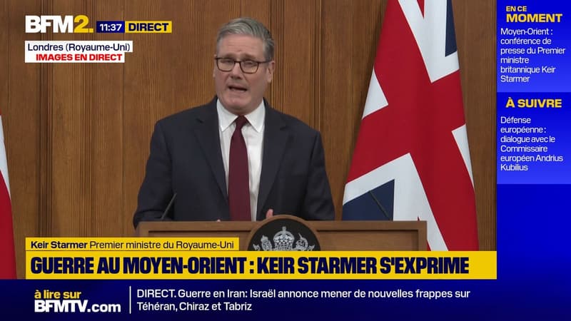 Moyen-Orient : "Nous ne nous laisserons pas entraîner dans une guerre plus vaste", assure le Premier ministre britannique Keir Starmer