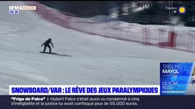 Var: le Seynois Pierre Manfredi rêve de Jeux paralympiques de snowboard
