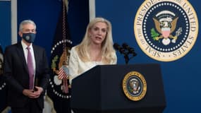 La vice-présidente nommée de la Fed, Lael Brainard, le 22 novembre 2021 à la Maison Blanche