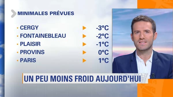 Les températures de ce jeudi matin en Ile-de-France Les températures de ce jeudi matin en Ile-de-France