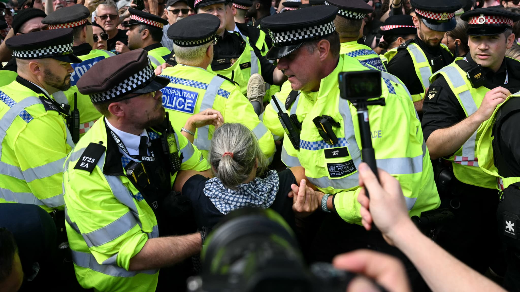 PLUS DE 400 ARRESTATIONS À LONDRES LORS D'UN RASSEMBLEMENT DE SOUTIEN À PALESTINE ACTION