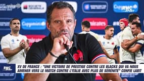 XV de France : "Plus de sérénité", les Bleus vont pouvoir travailler tranquillement avoue Labit