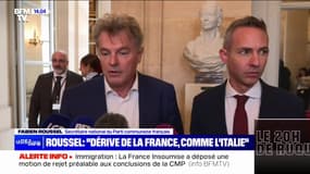 Loi immigration: "Si l'accord se fait sur la base des tracts du Rassemblement National, c'est une dérive complète de notre pays" assure Fabien Roussel (PCF)