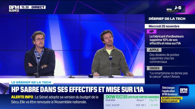 HP sabre dans ses effectifs et mise sur l'IA - 26/11