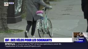 Ile-de-France: des propriétaires prêtent leurs vélos aux soignants