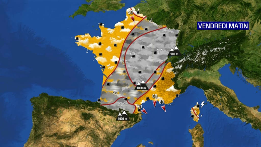 Prévisions météo vendredi 05 novembre 2021 au matin Prévisions météo vendredi 05 novembre 2021 au matin