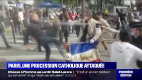 Paris: une procession catholique attaquée par des militants d'extrême gauche