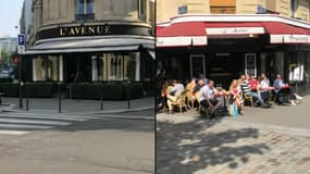 A gauche le restaurant L'Avenue dans le 8e et à droite son homonyme du 19e.