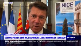 Nice inscrite au patrimoine mondial de l'Unesco: pour Christian Estrosi, maire de la ville, "ce n'était pas gagné d'avance"