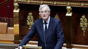 Michel Barnier à l'Assemblée nationale le 2 décembre 2024 
