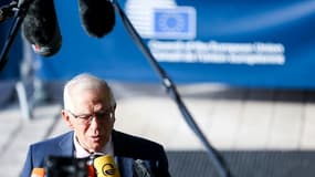 Le chef de la diplomatie européenne Josep Borrell, le 11 avril 2022 à Luxembourg