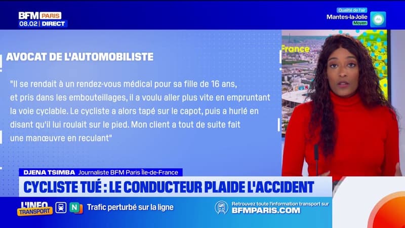 Cycliste tué: le conducteur plaide l'accident