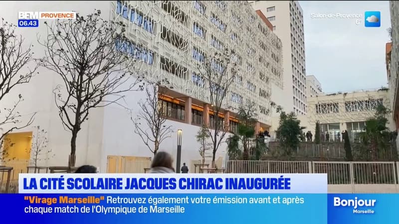 Marseille la cité scolaire Jacques Chirac inaugurée