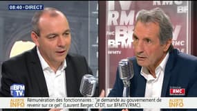 Laurent Berger face à Jean-Jacques Bourdin en direct