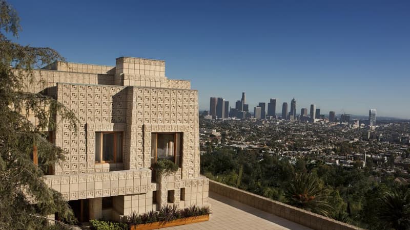 Vue offerte sur Los Angeles par "l'Ennis House"