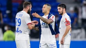 Lucas Tousart et Memphis Depay, le 26 octobre 2019