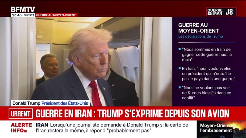Guerre en Iran: "Nous irons aussi loin que nécessaire", déclare Donald Trump