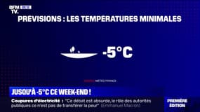 Les températures vont continuer à baisser et atteindront jusqu'à -5°C ce week-end