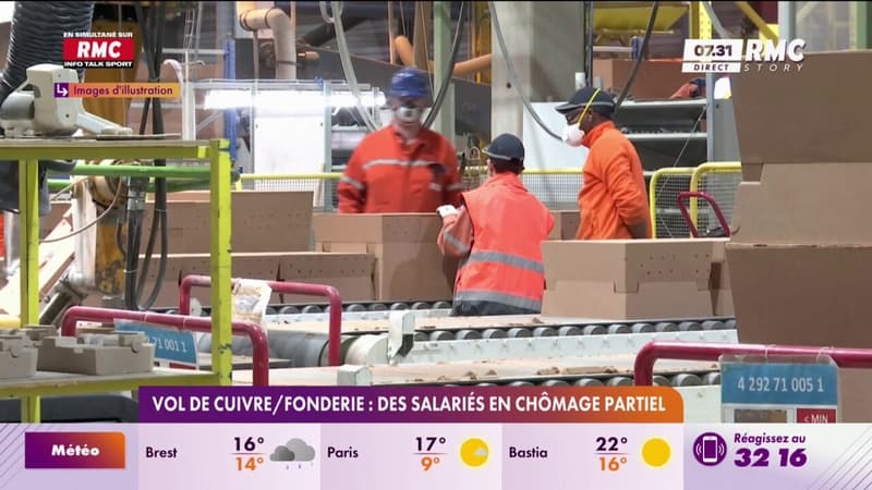Vol de cuivre / fonderie : des salariés en chômage partiel