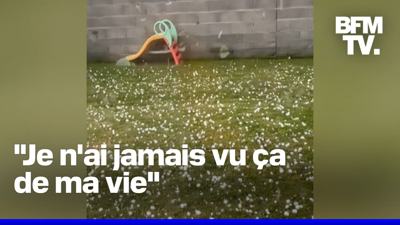 Grêlons semblables à des balles de golf: le département de la loire frappé par un puissant orage