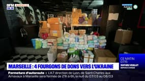 Marseille: quatre fourgons de dons vont partir pour l'Ukraine