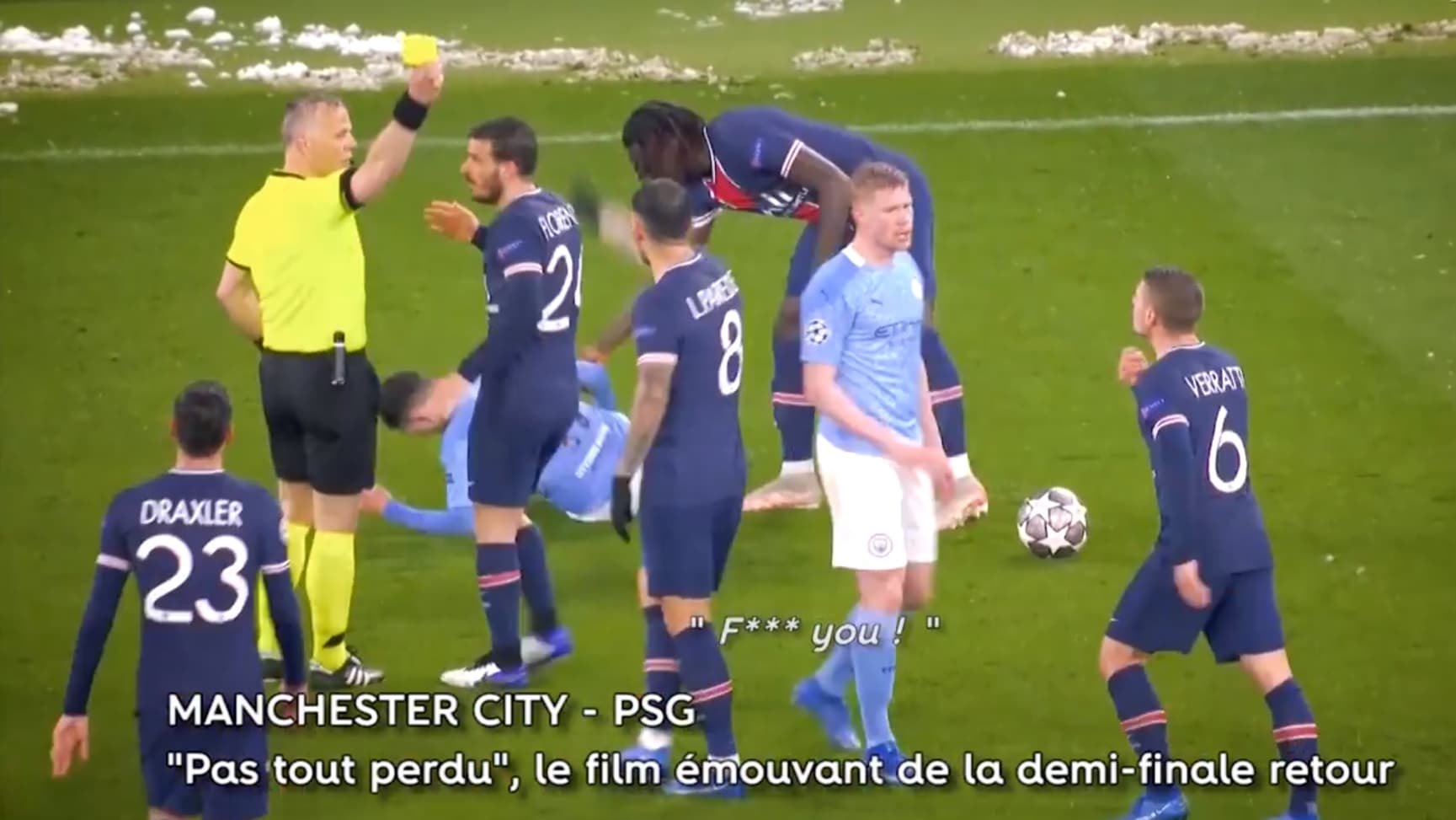 Manchester City-PSG: le moment où Verratti accuse l'arbitre de l'avoir insulté Manchester City-PSG: le moment où Verratti accuse l'arbitre de l'avoir insulté
