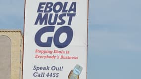 La résurgence d'Ebola est terminée au Liberia, comme  le souhaitait cette campagne de pub dans les rues de Monrovia, capitale du pays (Photo d'illustration) 