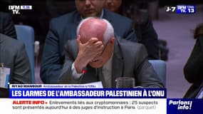 "C'est insupportable": les larmes de l'ambassadeur de la Palestine à l'ONU en décrivant la mort des enfants à Gaza