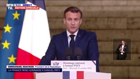 Emmanuel Macron: "Les pressions, l'abus d'ignorance et d'obéissance, que certains voudraient instaurer, n'ont pas leur place chez nous"