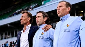 Laurent Bonadei aux côtés d'Hervé Renard, en juin 2024