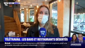 Télétravail: les bars et restaurants désertés à l'heure du déjeuner