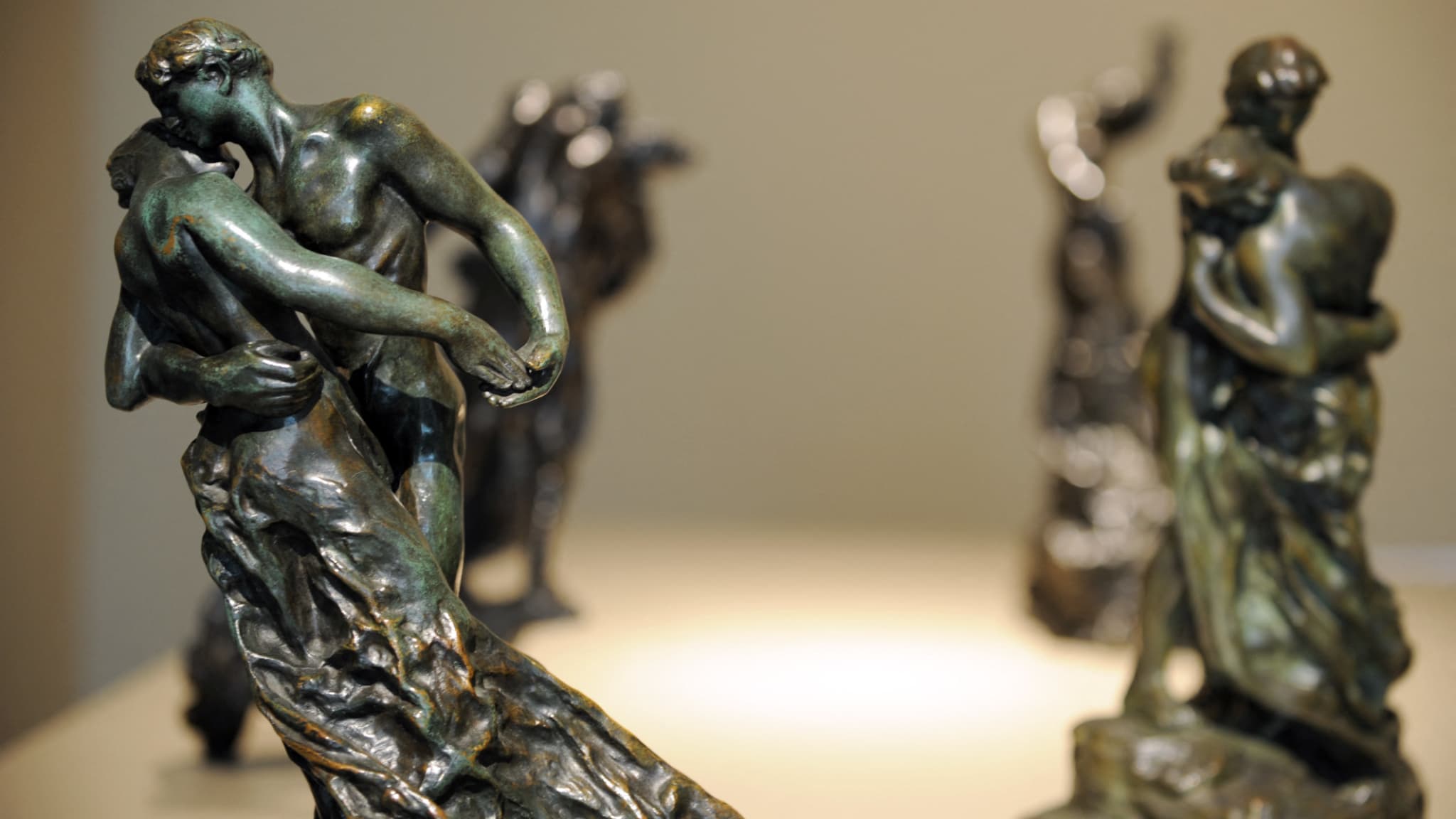 "La Valse", de Camille Claudel, lors d'une rétrospective au Musée Rodin en 2008 "La Valse", de Camille Claudel, lors d'une rétrospective au Musée Rodin en 2008