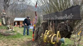 L'entrée du jardin intergénérationnel à l'Ouort de Benevènt