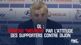 OL : Genesio "meurtri" par l'attitude des supporters contre Dijon