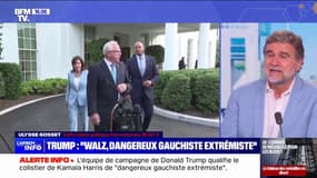 Donald Trump qualifie Tim Walz, le colistier de Kamala Harris, de "dangereux, gauchiste, extrémiste"