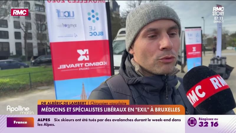 Médecins et spécialistes libéraux en "exil" à Bruxelles