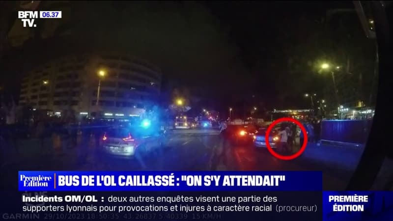 Bus de l'OL caillassé avant le match contre Marseille: cinq policiers ont été blessés, et trois enquêtes ouvertes