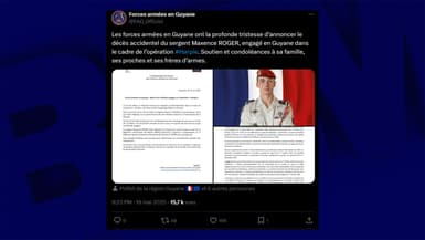 Un soldat français est mort en Guyane ce 19 mai 2025 dans le cadre de l'opération Harpie.