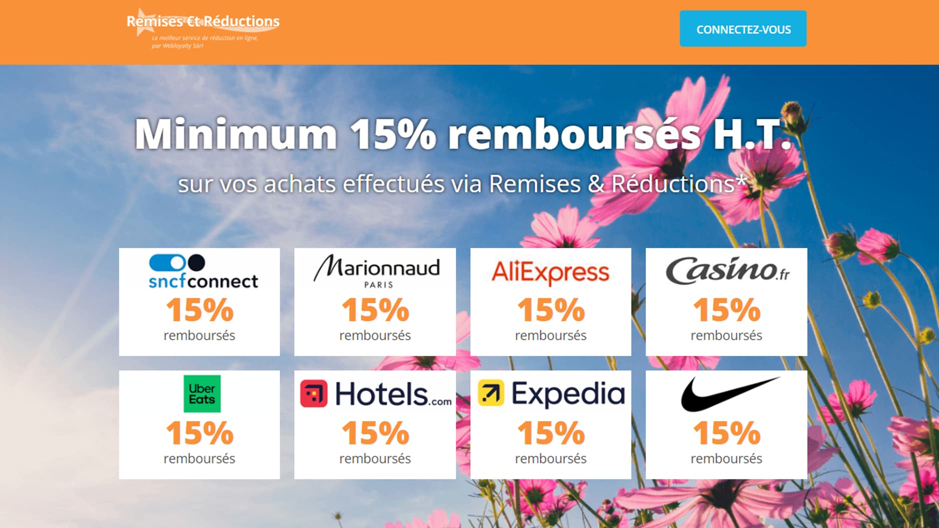 Capture d'écran du site Remises et Réductions Capture d'écran du site Remises et Réductions