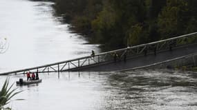 Le pont effondré au dessus du Tarn