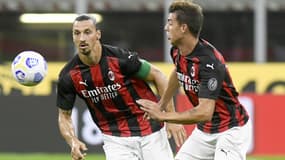 Zlatan Ibrahimovic et Daniel Maldini, le 5 septembre 2020