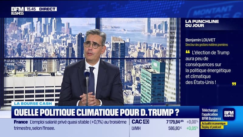 La bourse cash : « L'élection de Trump aura peu de conséquences sur la politique énergétique et climatique des Etats-Unis » - 29/11