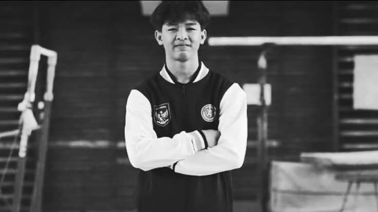 Le gymnaste indonésien Naufal Takdir Al Bari 