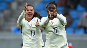 Selma Bacha et Sandy Baltimore le 3 juin 2025 lors d'Islande-France