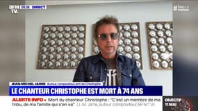 Mort de Christophe: Jean-Michel Jarre déplore le fait qu'on "ne pourra même pas venir lui dire au revoir"