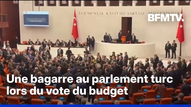 Une bagarre a éclaté au parlement turc lors du vote du budget