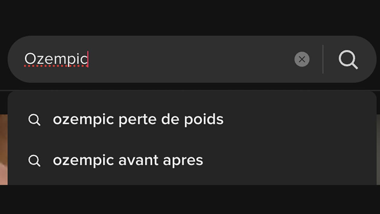 Capture d'écran de TikTok