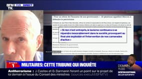 "Nous sommes des alertes": Le général Emmanuel de Richoufftz explique pourquoi il a décidé de signer la tribune des militaires