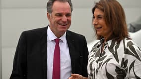 Renaud Muselier et Martine Vassal à Salon-de-Provence, le 9 juin 2023.