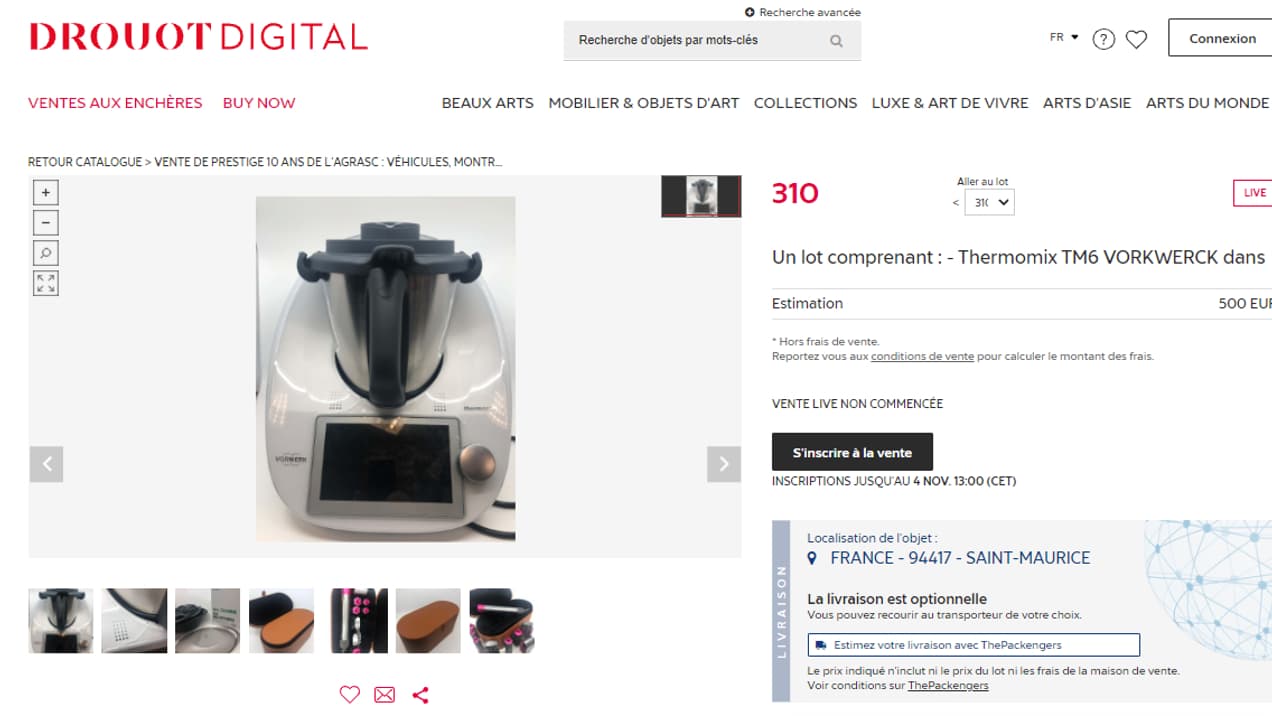 Un Thermomix mis aux enchères Un Thermomix mis aux enchères